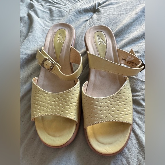 Dansko lime green Mules Comfort Block Heel size 38 7.5/8 - Picture 6 of 6